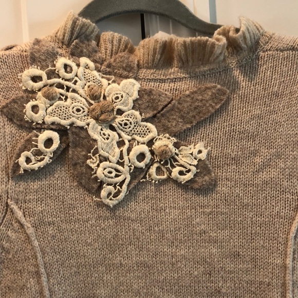 Tan Anthropologie HWR Sweater Coat - Picture 4 of 8